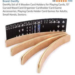 Wooden Card Holders for Playing Cards